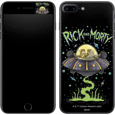 Adult Swim Rick and Morty Spaceship iPhone 8 Plus Skin